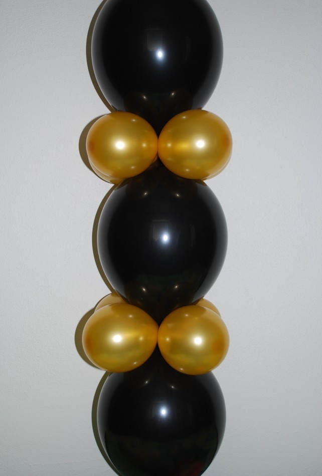 Zlatý metalický malý dekorační balónek