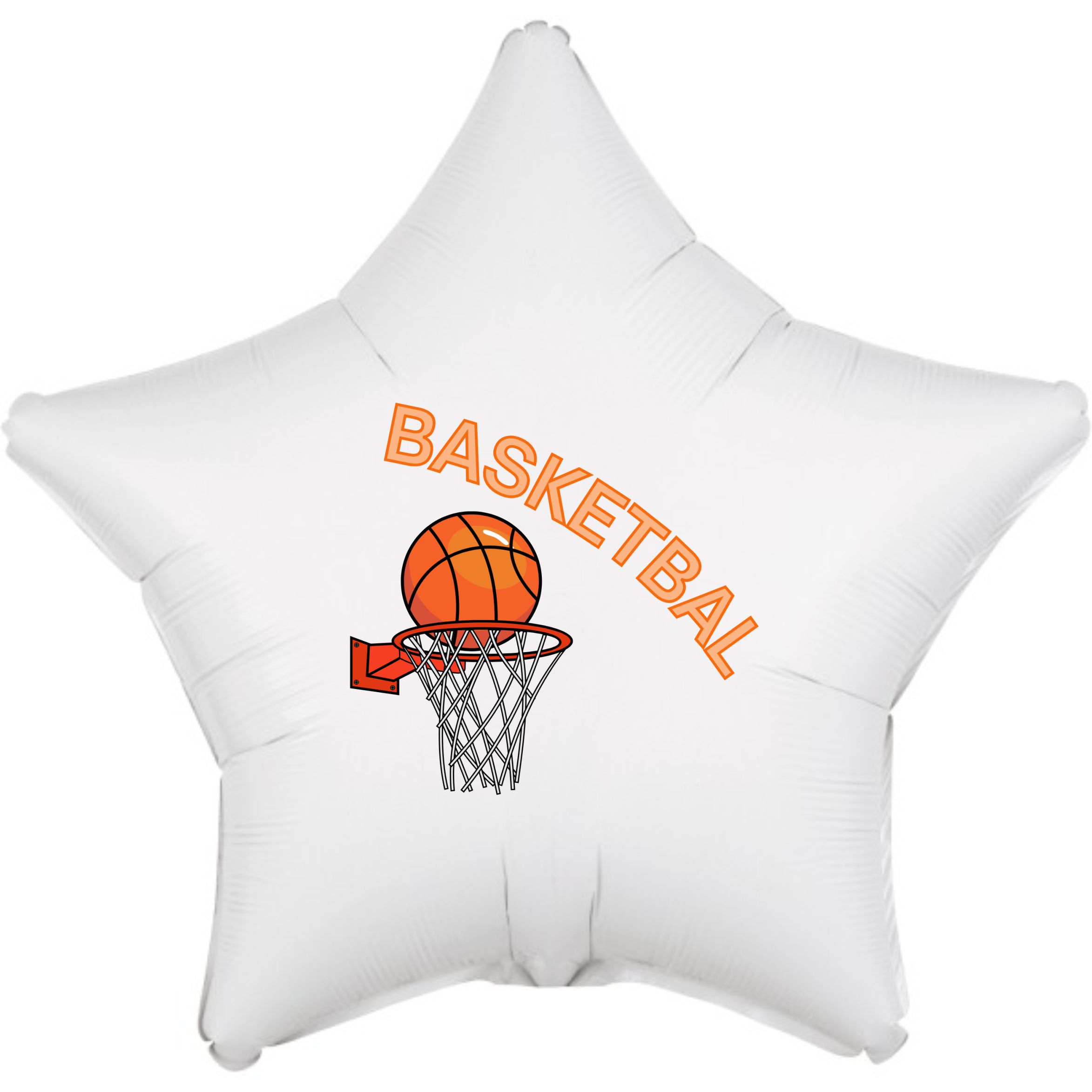 Balónek basketbalový koš hvězda 42 cm