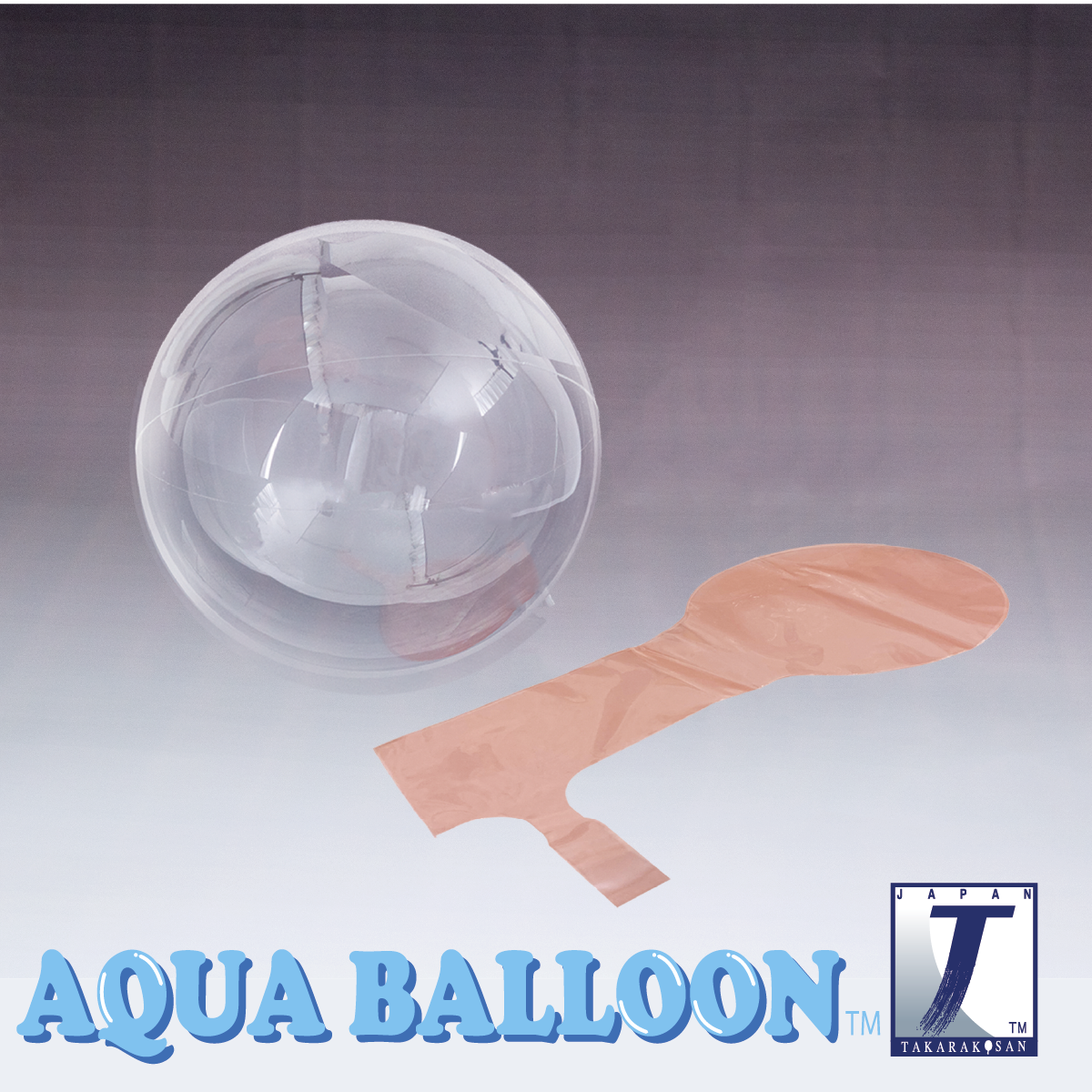 Balónek průhledný Aqua balloon 17,5 cm 